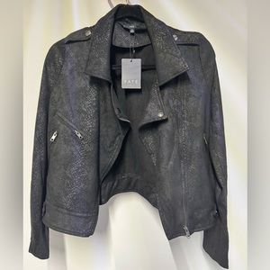 NEW WITH TAGS - Fate - Moto Jacket - Snake Detail - Size M